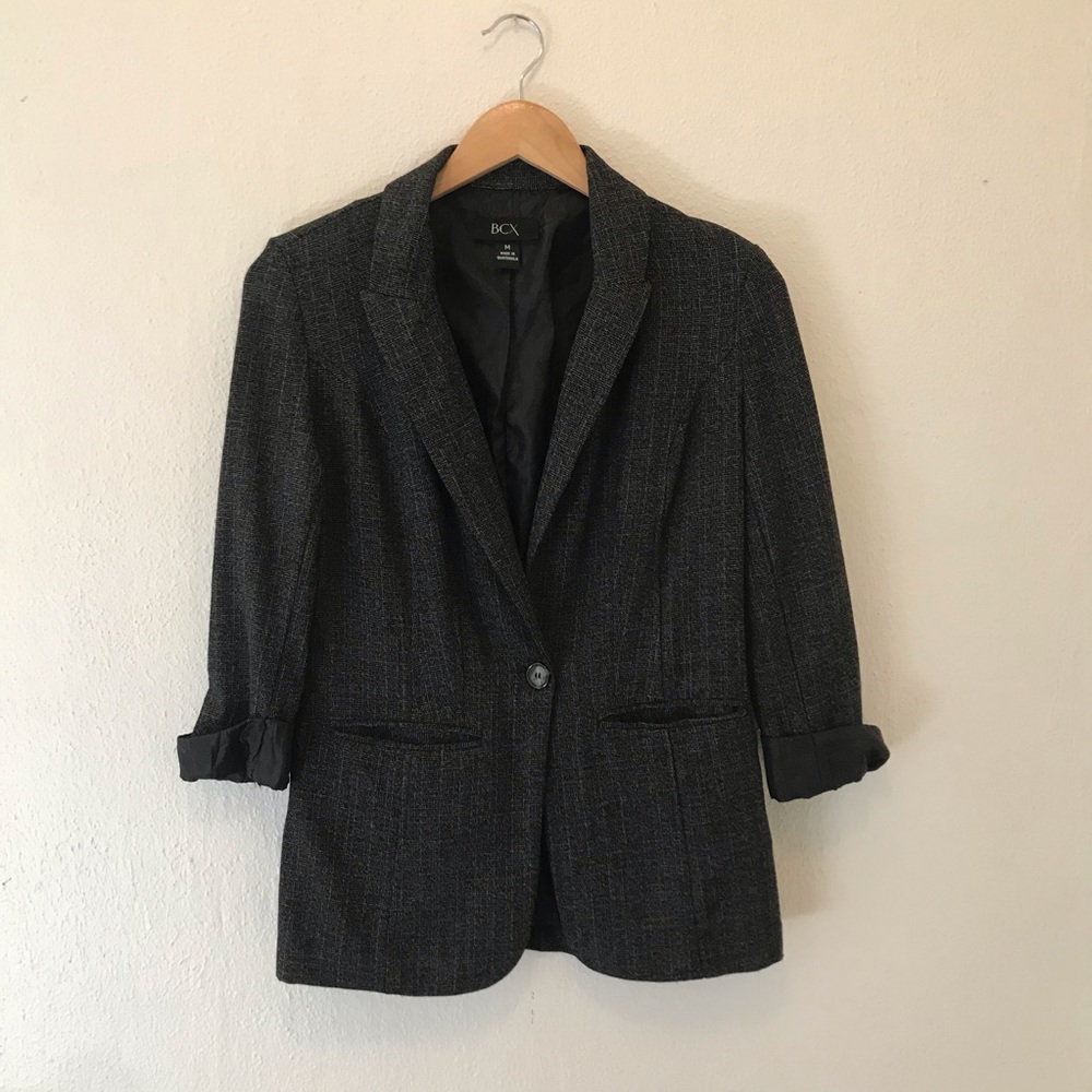 BCX stylish gray fitted blazer
